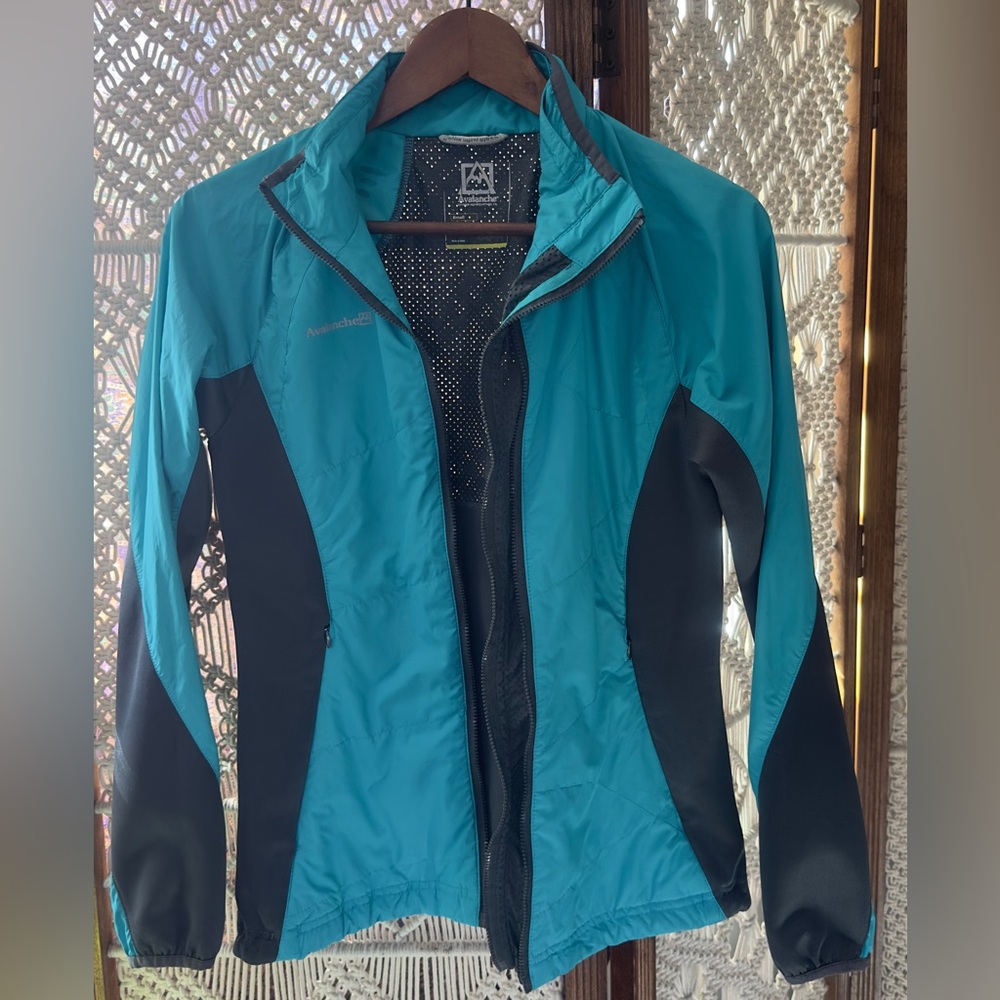 Avalanche Turquoise and Black Outdoor Jacket